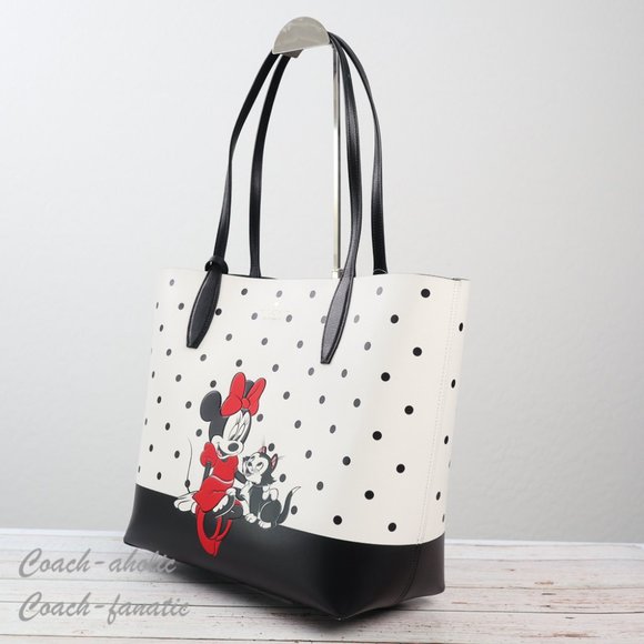 NWT Disney x Kate Spade New York Minnie Mouse Tote Bag with Wristlet - Picture 7 of 12